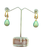 Elegant Gold and Pearl Drop Earrings